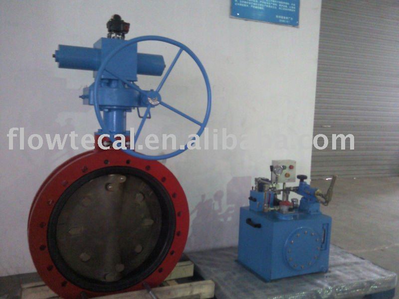 hydraulic butterfly valve