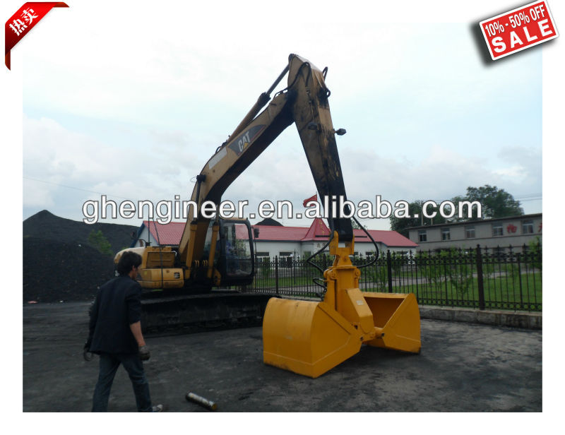 hydraulic clamshell grab for excavator