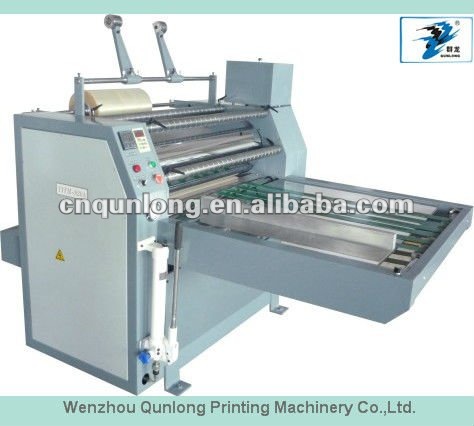 Hydraulic none-glue film and pre-glued film laminator