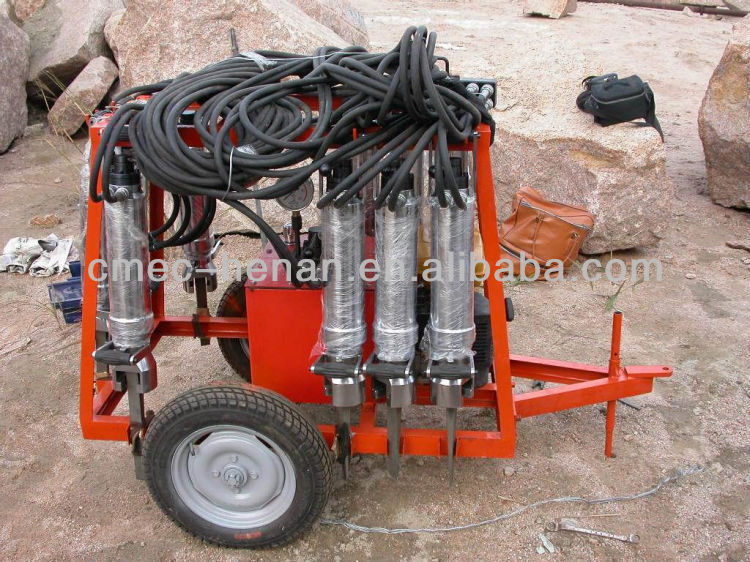 Hydraulic stone splitter machine