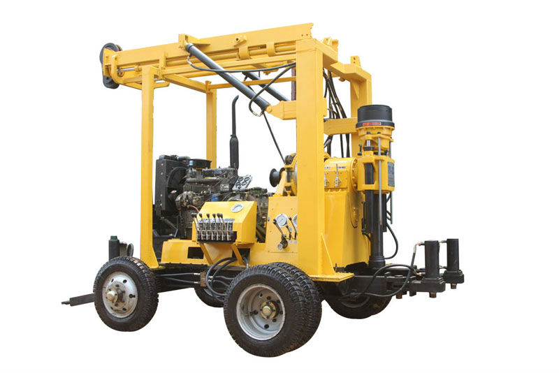 Hydraulic trailer mounted portable water well drilling rig XYX-3