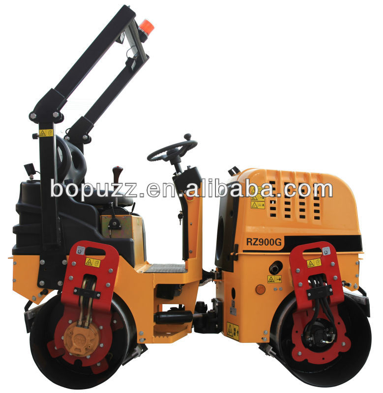 hydraulic type RZ900D ride-on double drum vibration roller with CE