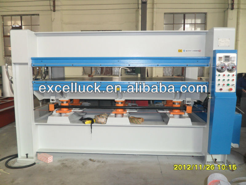 Hydraulic veneer MDF laminating hot press machine