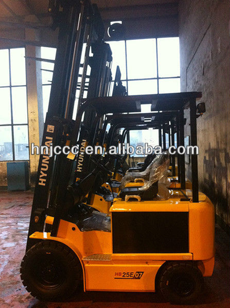 Hyundai mini forklift truck HB25E07 Hyundai mini forklift truck