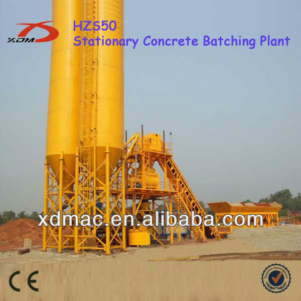 HZS50 Stationary Concrete Batching Plant