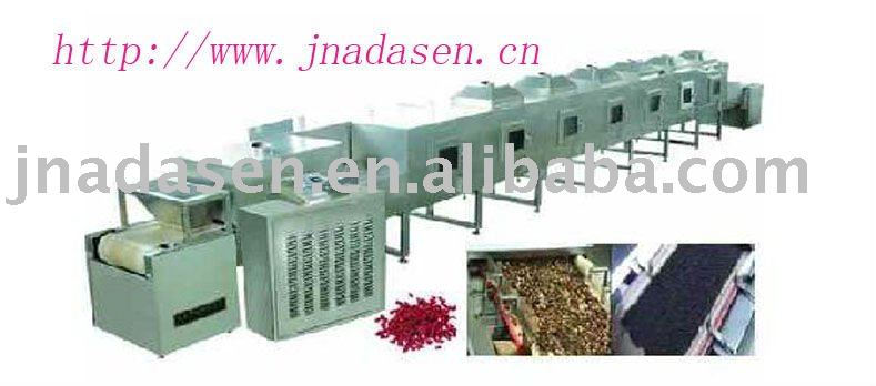 Industrial big out put spice microwave drying sterilization equipment