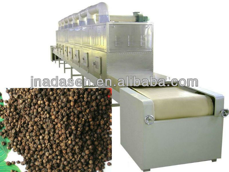 Industrial Continuous Conveyor Belt Type Spices Dryer and Sterilizer