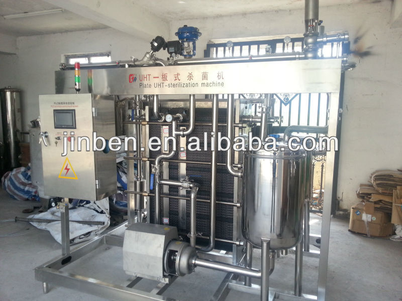 Industrial fresh milk pasteurizer