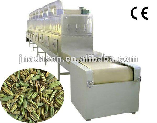 industrial mirowave drying and sterilizing machine for flavouring