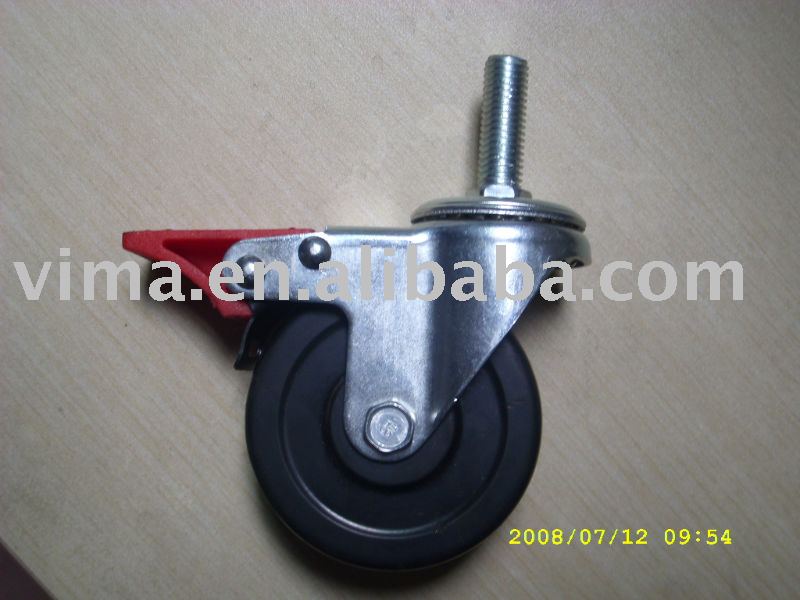 industrial rubber caster