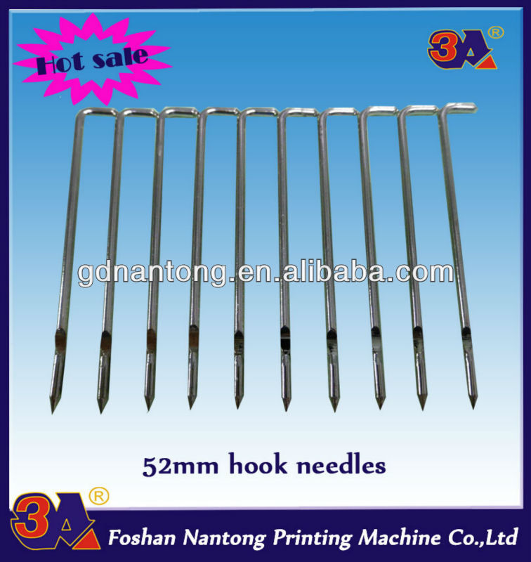 Industrial sewing needles for book sewing (hook needles)