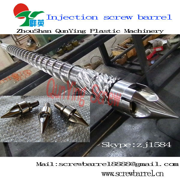 Injection screw barrel bimetallic injection screw & barrel for epoxy glue injecting moulding machine
