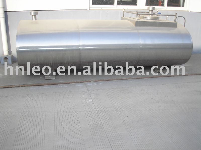 Insulated stainless steel milk Transport Tank