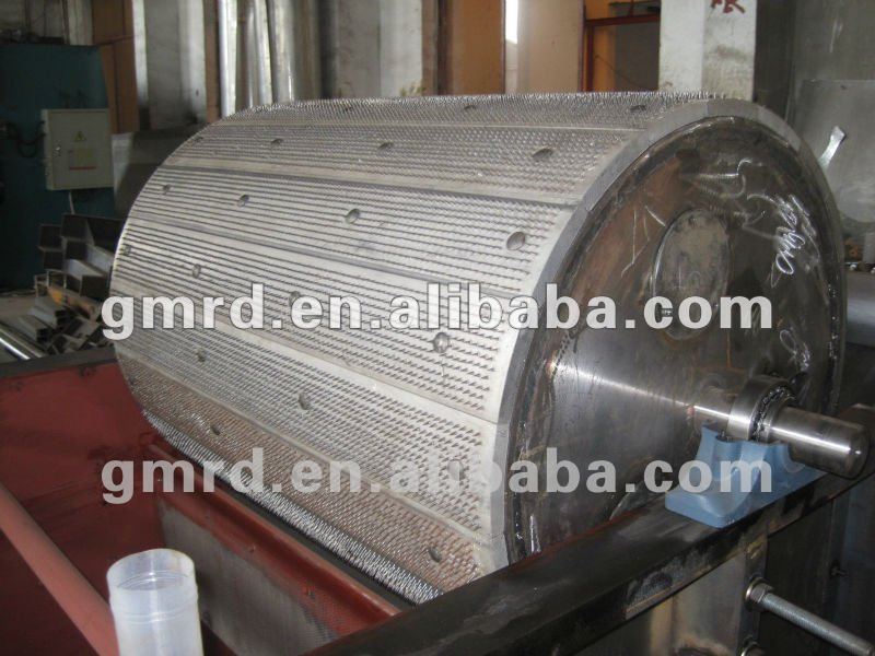 Iron Cylinder/roller with aluminum plate used on textile offcuts tearing machine GM800 Iron Cylinder/roller with aluminum plate used on textile offcuts tearing machine