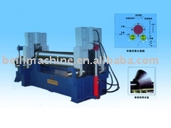 ISO certified 3-roller rolling machine(hydraulic roller,plate bending machine)