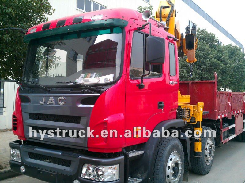 JAC 6x2 SQ8SK3Q lorry truck with crane