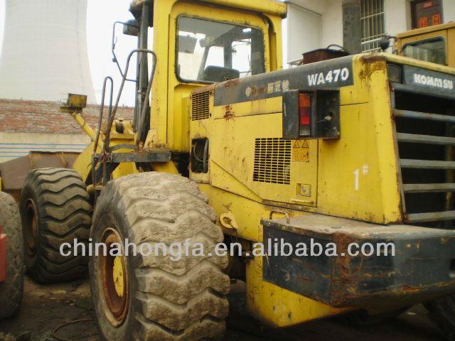 japanese used Komatsu WA470 loader low price for sale