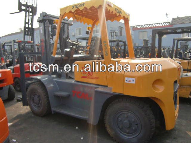 Japanese used machines TCM forklifts 8T on sale