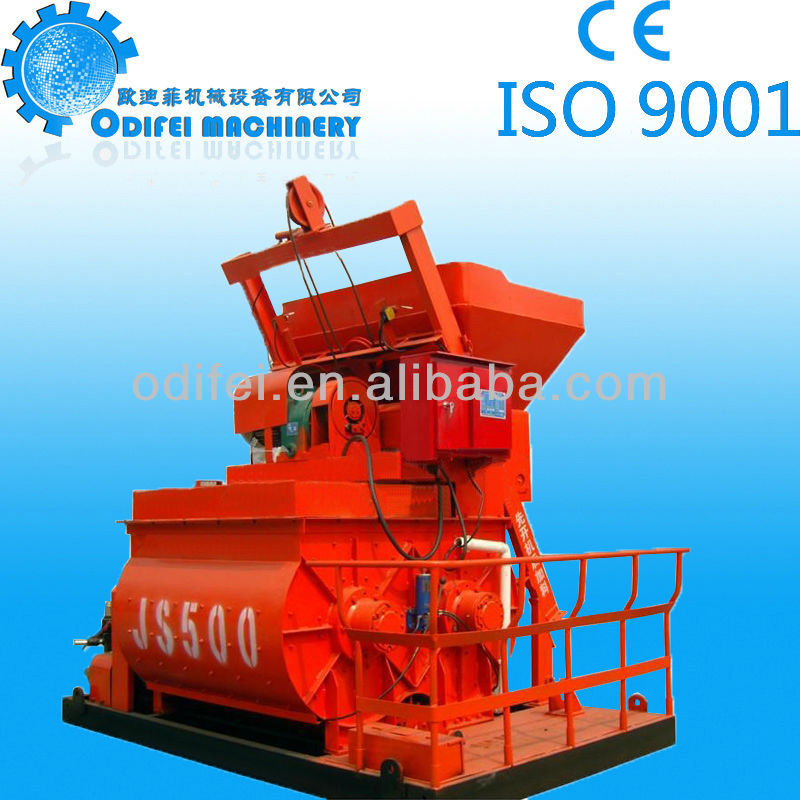 JS1000 Compulsory Dual Horizontal Axis construction machinery diesel engine concrete mixer advanced electric control system
