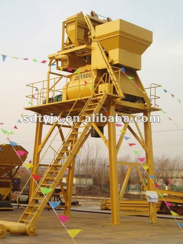 JS1500 concrete mixer(3.8m) match with the plant hot sale in Malaysia