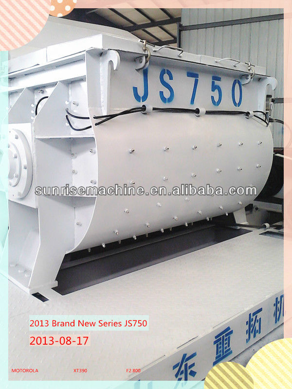 JS750 concrete mixer with variable frequency motor