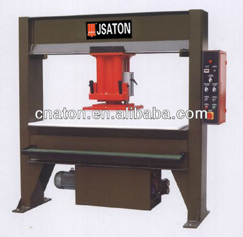 JSAT-300,hydraulic traveling head cutting press machine for leather