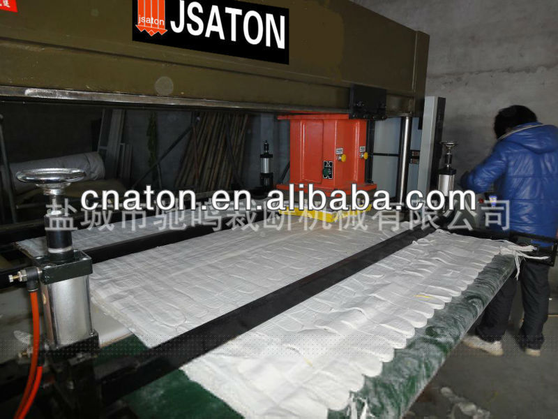 JSAT-350/400,hydraulic traveling head cut/cutting machine for cushion /carpet /cushion cover