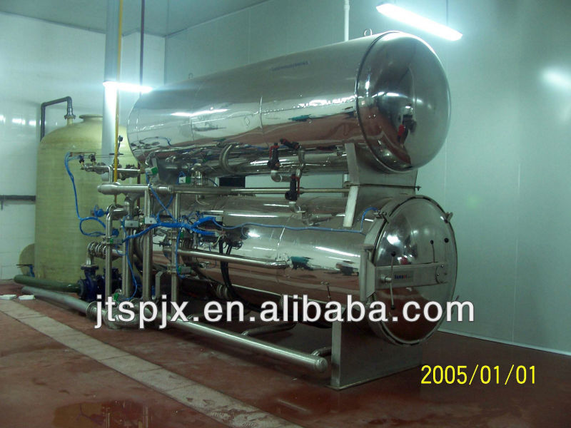 JT-XZ stainless steel computer autoclave double layer water immersion rotary autoclave