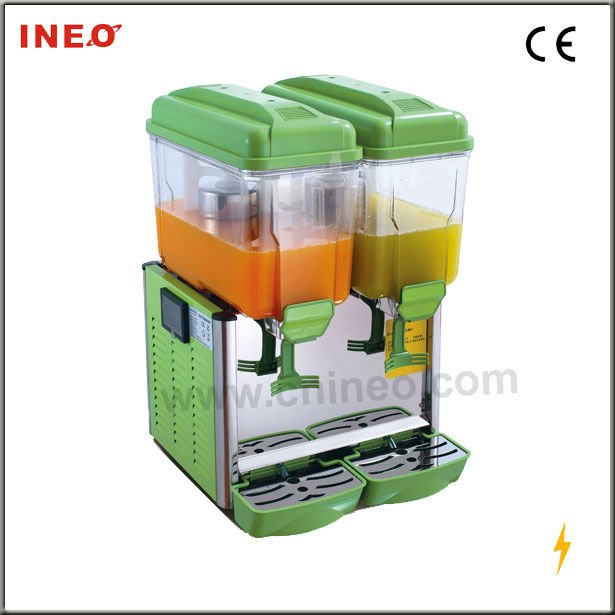Juice Dispensing Machine Two Bowls with Paddle Stiring System,12Litre/bowl Temperature:3-8/40-70 degree