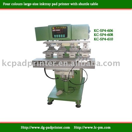 KC-SP4-610 4-color tampo printing machine with shuttle