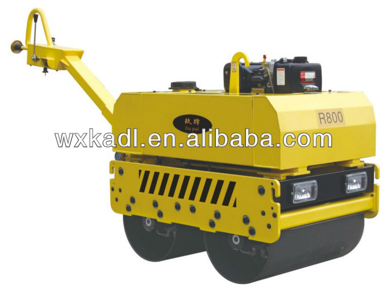 KDR600 9hp/6.6kw Walking Manual Diesel Engine Double Drum Asphalt Paving Roller