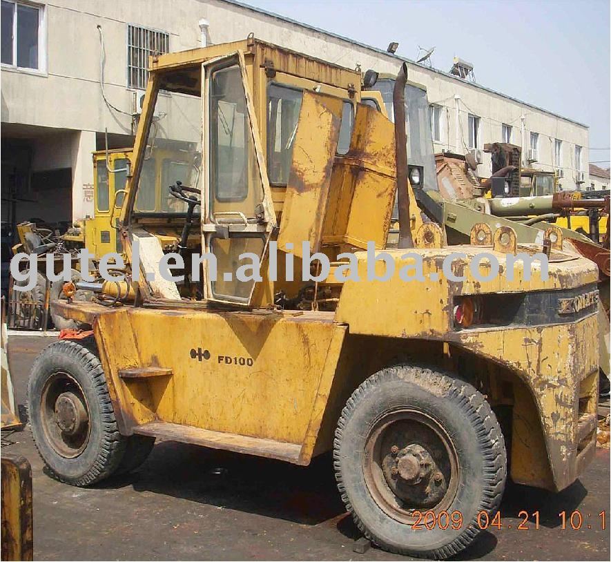 KOMATSU used diesel forklift FD100