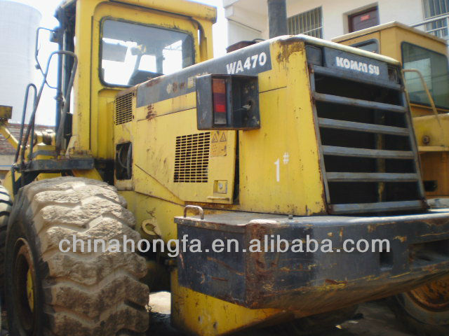 Komatsu used loader WA470, used loader low price for sale