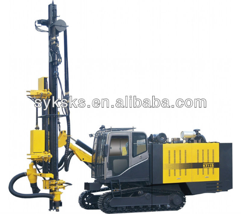 KT11S Intergrated Crawler Mounted Down The Hole Surface Drill Rigs For Aggregate Quarrying Limestone Quarrying or Mining