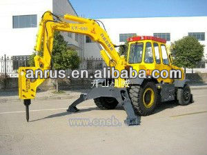 KW600 Wheel Excavator Stone hydraulic breaker Drilling Excavator