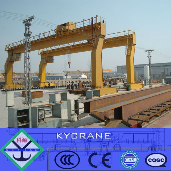 L model single leg gantry crane with trolly 20ton