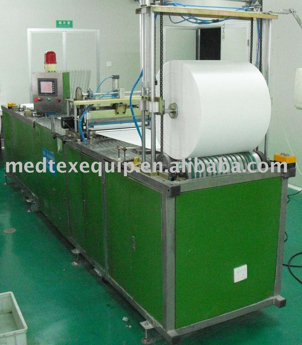 Laparotomy (lap) sponge automatic making equipment