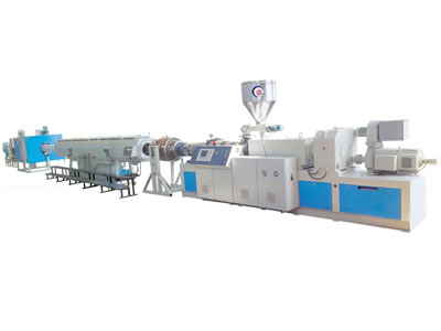 Large Diameter UPVC Solid Wall Pipe Extrusion Line