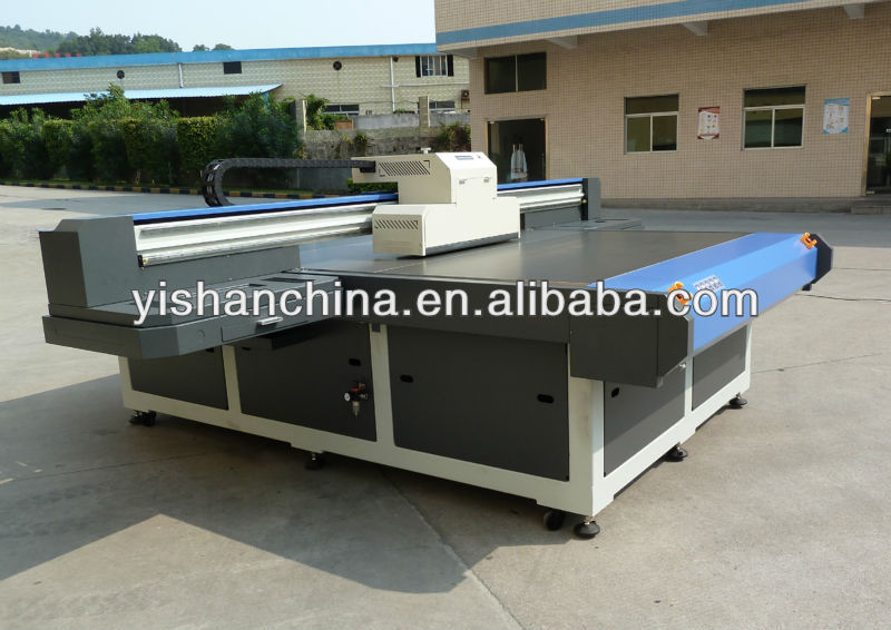 Large format UV flatbed printer for printing on the glass, ceramic tiles, wood,acrylic, foam board, aluminum sheet