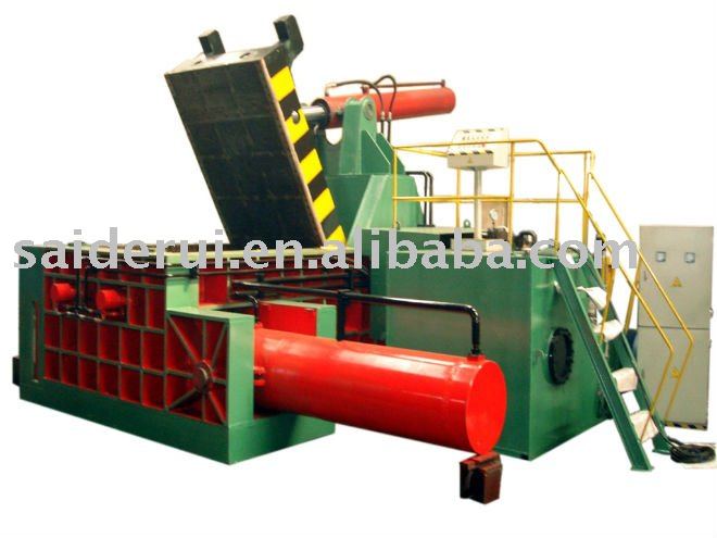 large metal baler