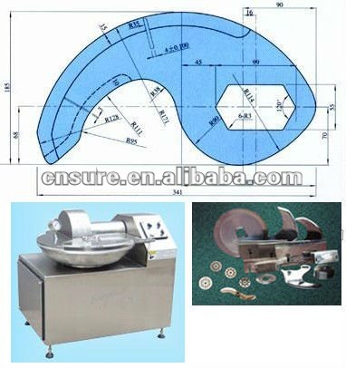 Large-scale High Speed Bowl Cutter for Meat Processing Series