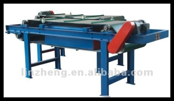 LCCX1100 Magnet Separator for separating the iron materials in the rubber recycling production line.