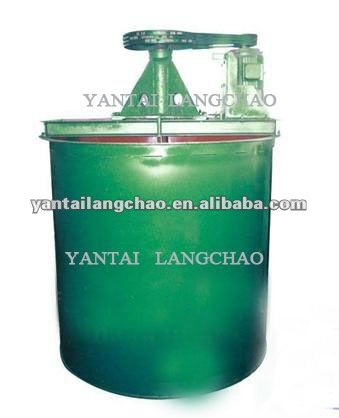 Leaching and agitating tank for gold processing