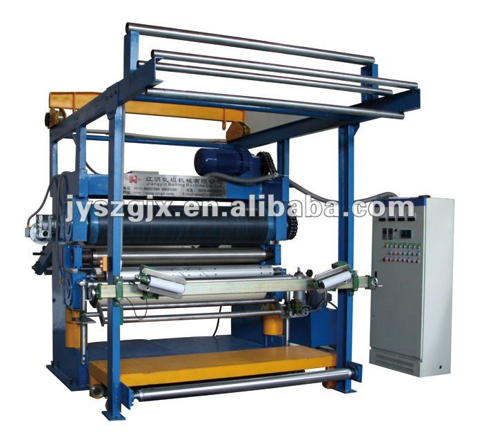 leather and fabric plane or bump embossing machine