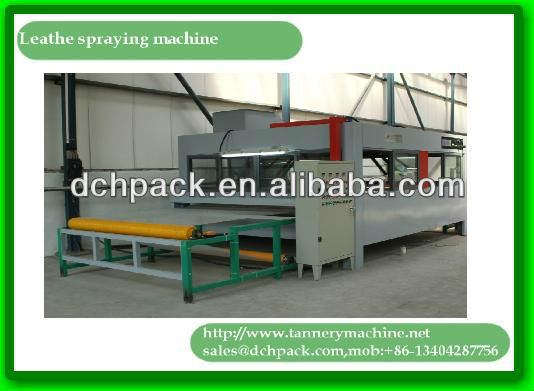 leather skin Italy quality color or wax or oil leather spraying machine