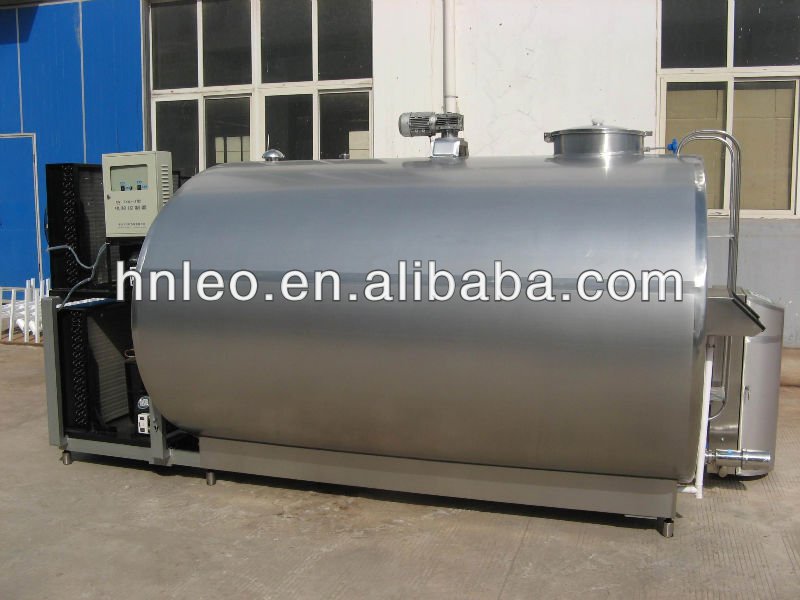 LEO stainless steel 304 vertical/horizontal milk cooling tank milk receiving milk storage insulation cooler