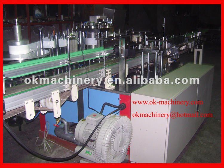 Linear type hot melt glue labeling machine with OPP paper label