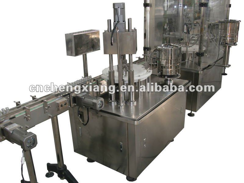 LIQUID VIAL FILLING MACHINE WITH RUBBER STOPPERING MACHINE
