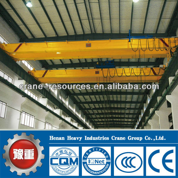 Low Clearance 5T, 10.5~31.5m Span,16m Lifting Height CE European Style Double Beam Over Head Crane, Customized Crane Available