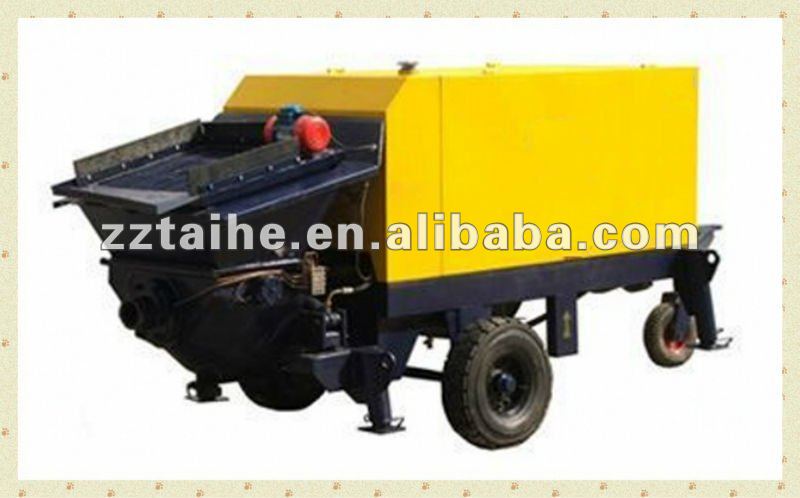 low noise high efficient diesel portable concrete pump HBTS40-10-75